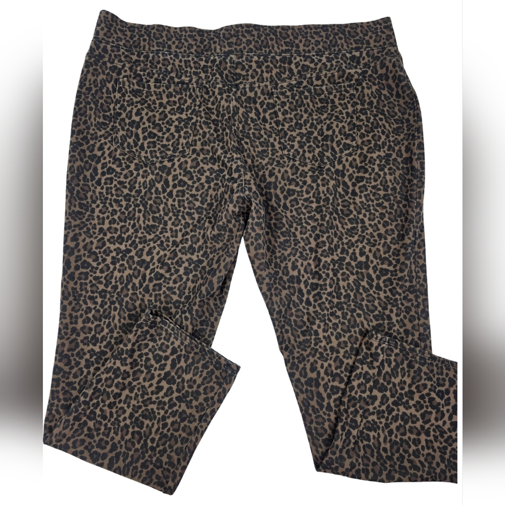 Faded Glory 3X 22-24W Leopard Print Jeggings 2827-X